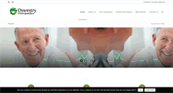 Desktop Screenshot of oswestryorthopaedics.com