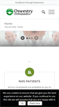 Mobile Screenshot of oswestryorthopaedics.com