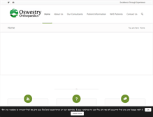 Tablet Screenshot of oswestryorthopaedics.com